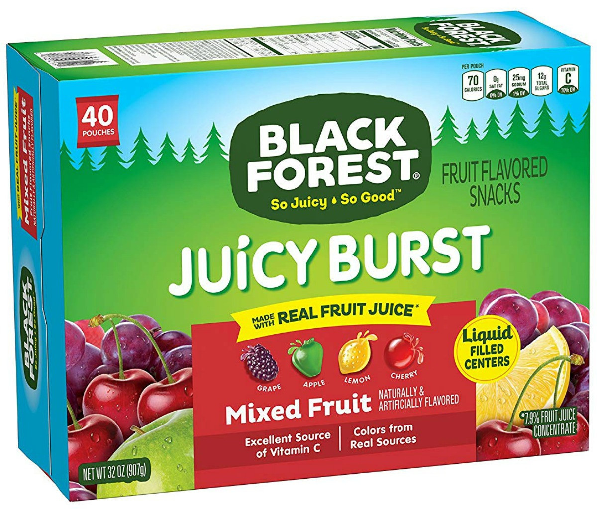 Black Forest Juicy Burst Fruit Snacks 40-Count $5.66 Shipped.