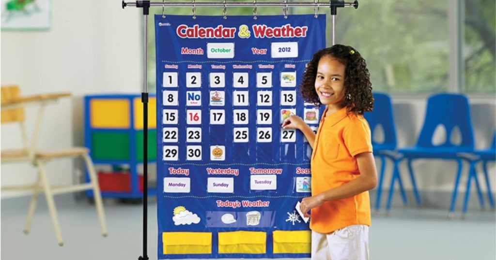 Learning Resources Calendar & Weather Pocket Chart 16.52 (Reg.36.99
