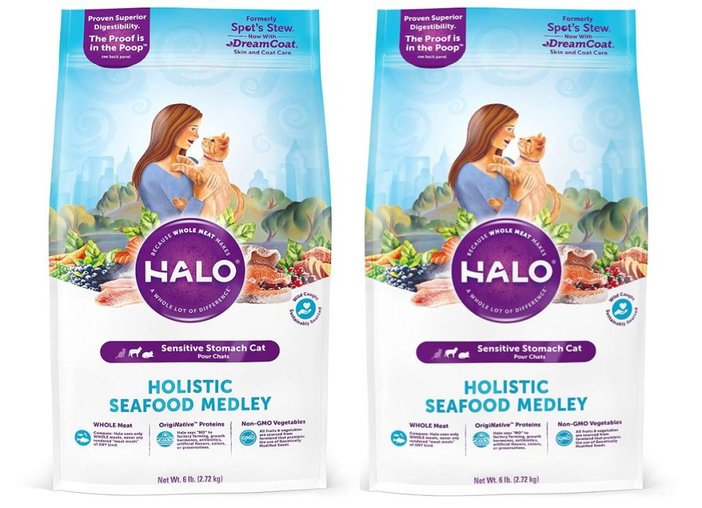 Halo Natural Dry Cat Food 6Pound Bags as Low as 7.92 Shipped Wheel