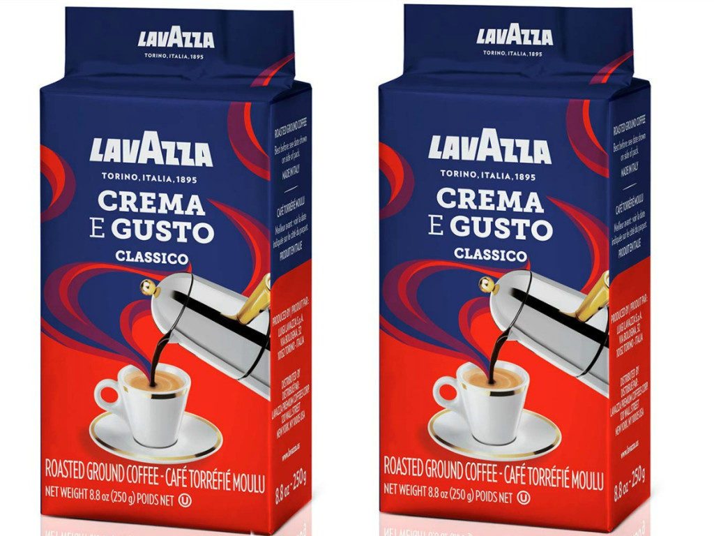 Lavazza Crema e Gusto Ground Espresso Blend Coffee 4-Pack $9.91 Shipped