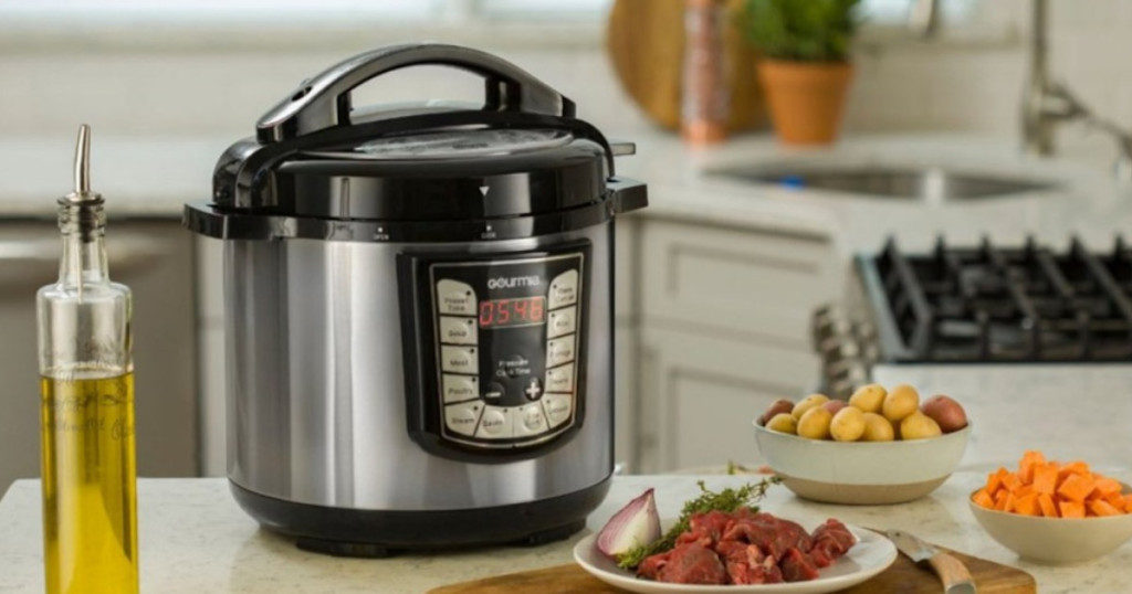 Gourmia 8Quart Stainless Steel Pressure Cooker 39.99 Shipped Wheel