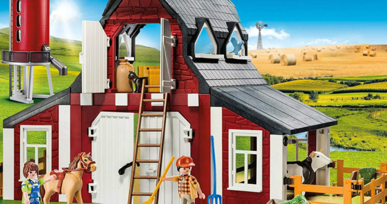 playmobil country barn with silo